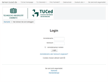 Tablet Screenshot of lernen.tuced.de